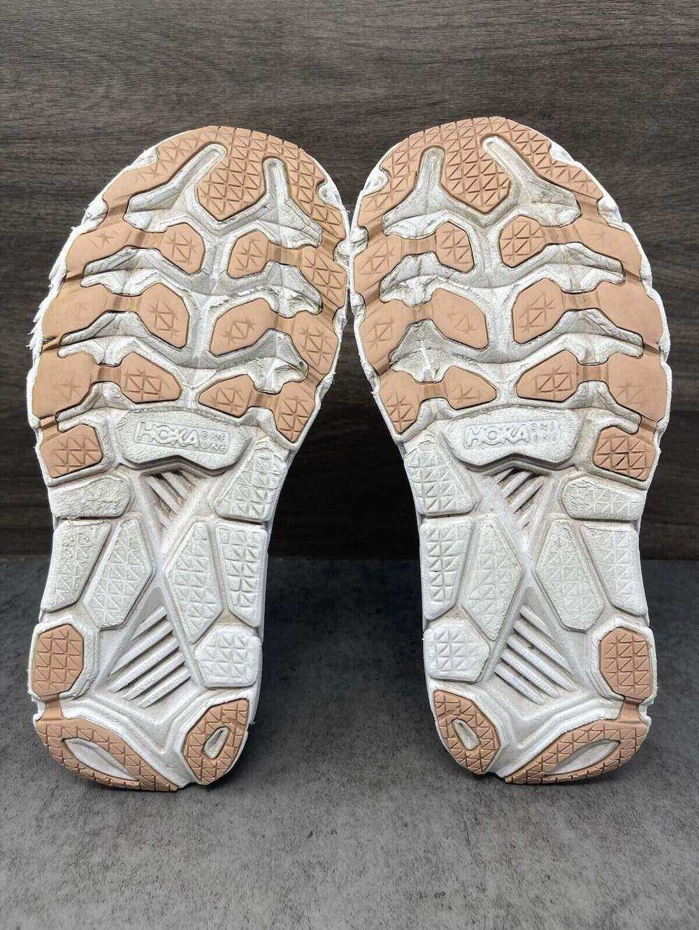 HOKA Clifton 7 Sneakers Womens Size 10 Misty Rose Pink Running Athletic Trainer - Picture 8 of 11
